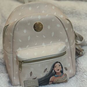Disney Pocahontas Backpack in Cream and Gold